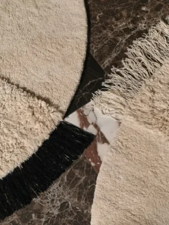 Woven Works Arc rug, black and white