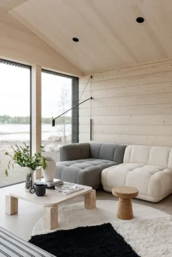 Woven Works Arc rug, black and white