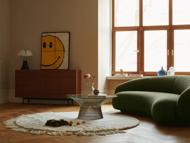 Woven Works Arc rug, white