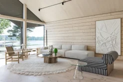 Woven Works Arc rug, white