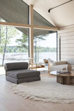 Woven Works Arc rug, white