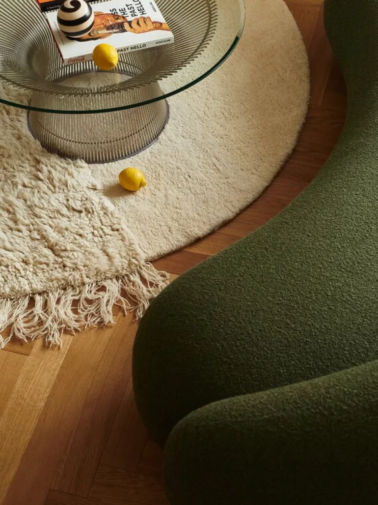 Woven Works Arc rug, white