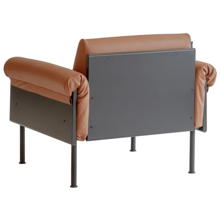 Yrjö Kukkapuro Ateljee lounge chair, black - cognac leather