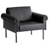 Yrjö Kukkapuro Ateljee lounge chair, black - black leather