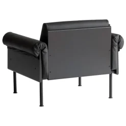 Yrjö Kukkapuro Ateljee lounge chair, black - black leather