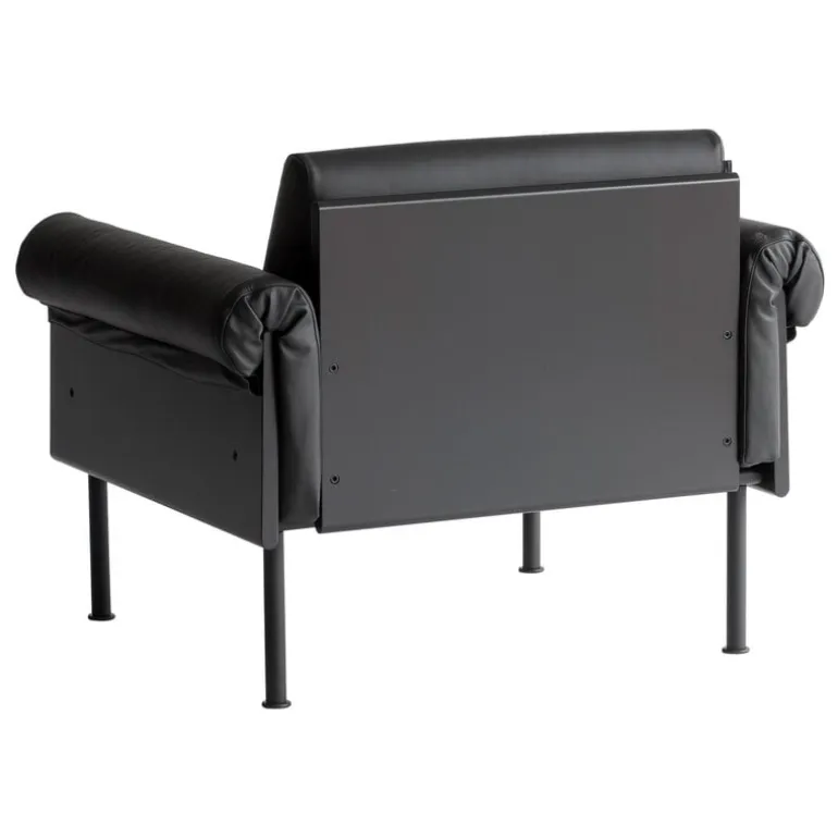 Yrjö Kukkapuro Ateljee lounge chair, black - black leather