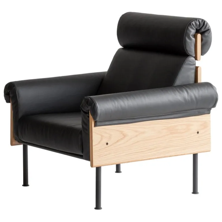 Yrjö Kukkapuro Ateljee neck support, black leather