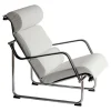 Yrjö Kukkapuro Remmi lounge chair, chrome - white leather