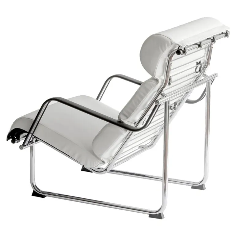 Yrjö Kukkapuro Remmi lounge chair, chrome - white leather