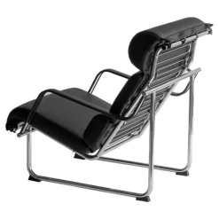 Yrjö Kukkapuro Remmi lounge chair, chrome - black leather
