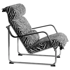 Yrjö Kukkapuro Remmi lounge chair, chrome - Artek Zebra