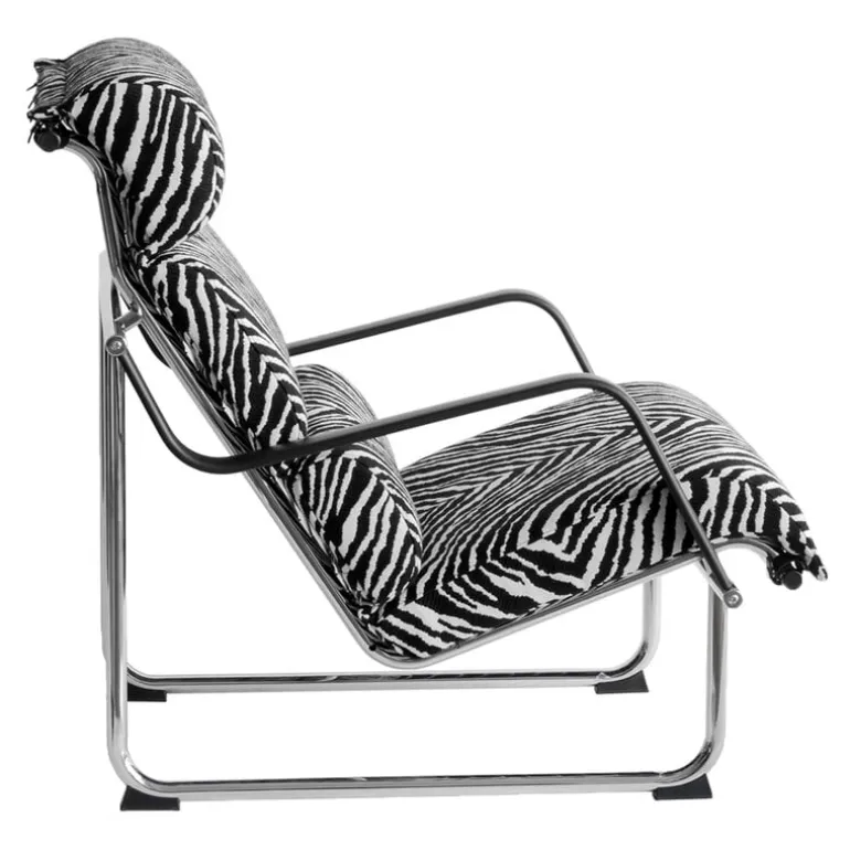 Yrjö Kukkapuro Remmi lounge chair, chrome - Artek Zebra