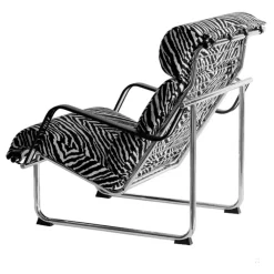 Yrjö Kukkapuro Remmi lounge chair, chrome - Artek Zebra
