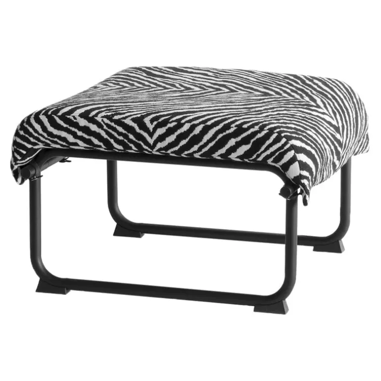 Yrjö Kukkapuro Remmi ottoman, black - Artek Zebra