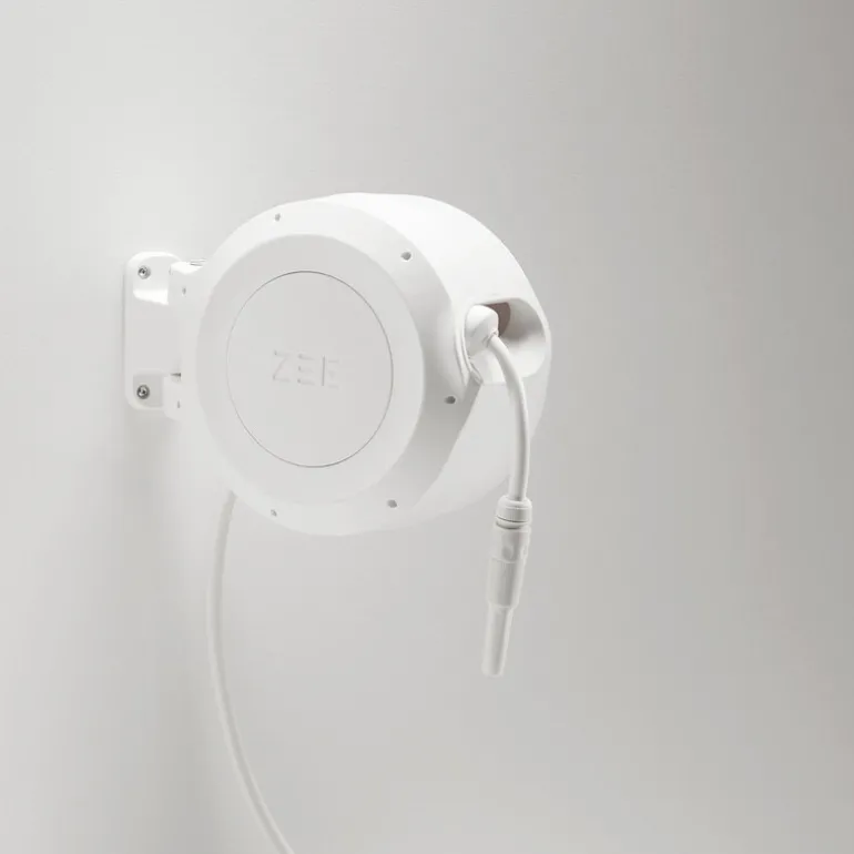 ZEE Mirtoon hose reel, 10 m, white