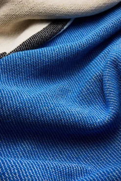 ZigZagZurich Too blue blanket, 140 x 160 cm, multicolour