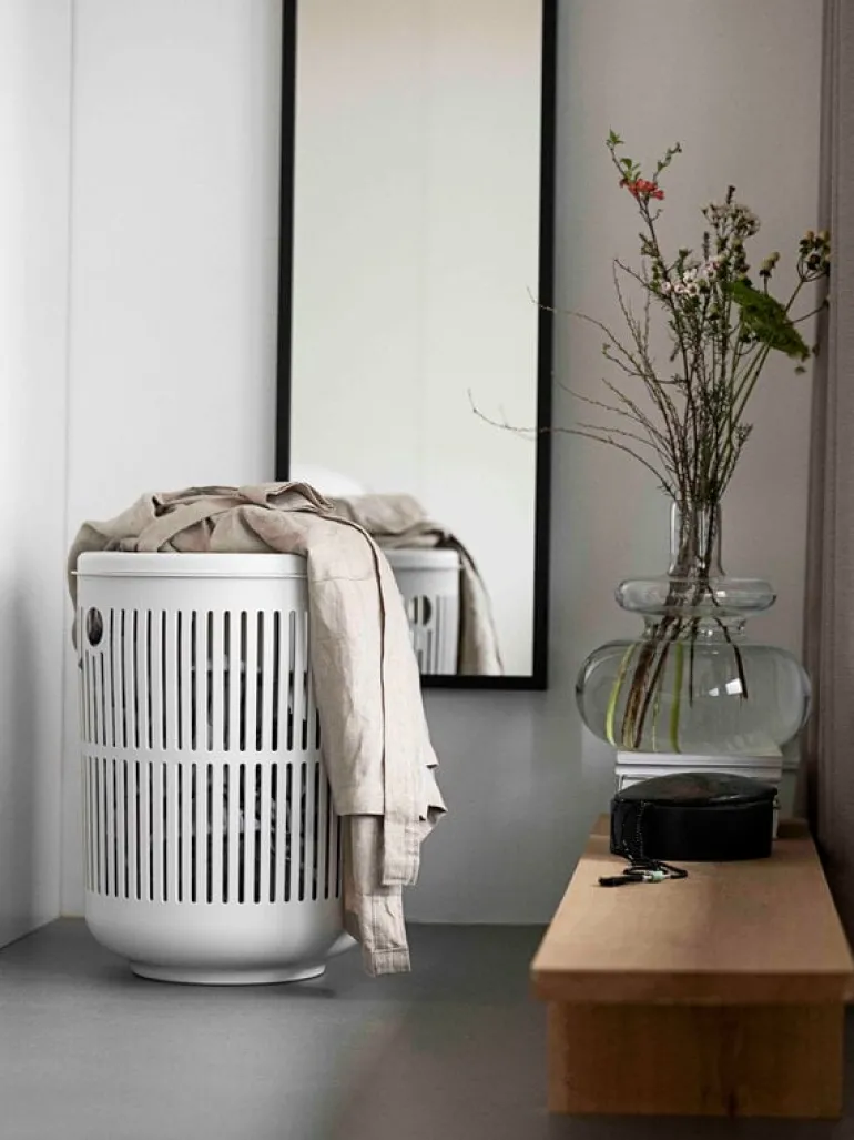 Zone Denmark Ume laundry basket, 54 cm, white